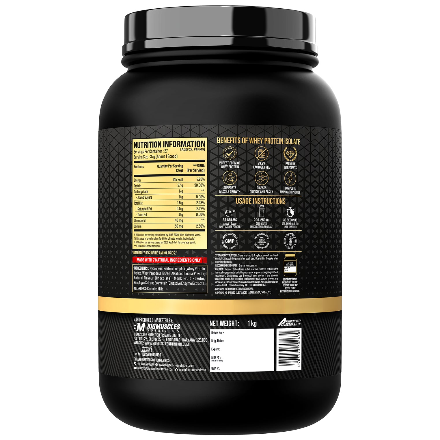 Gold Whey Isolate