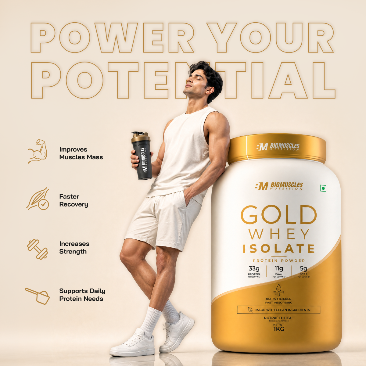 Gold Whey Isolate | Buy 1 Get 1 Free