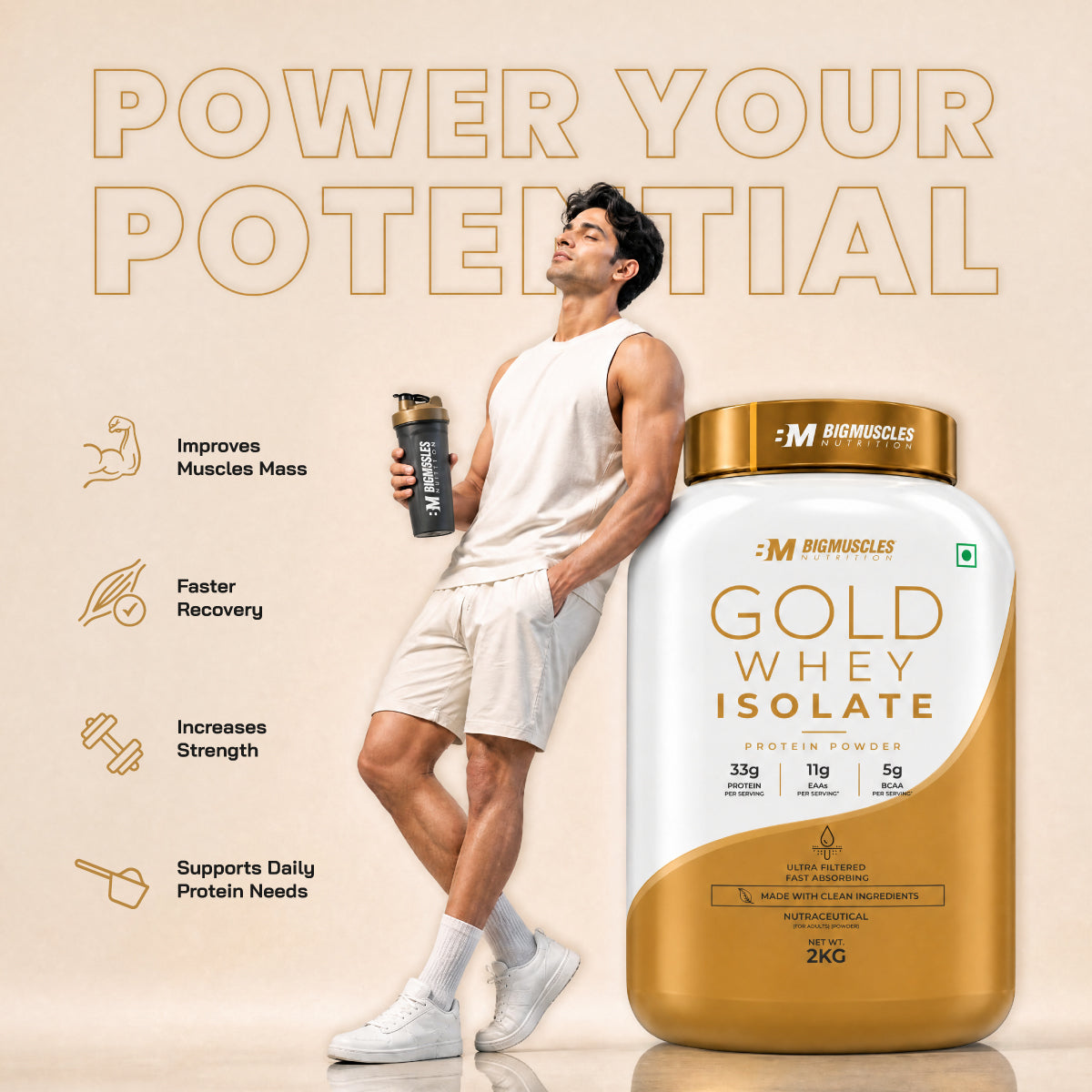 Gold Whey Isolate | Buy 1 Get 1 Free