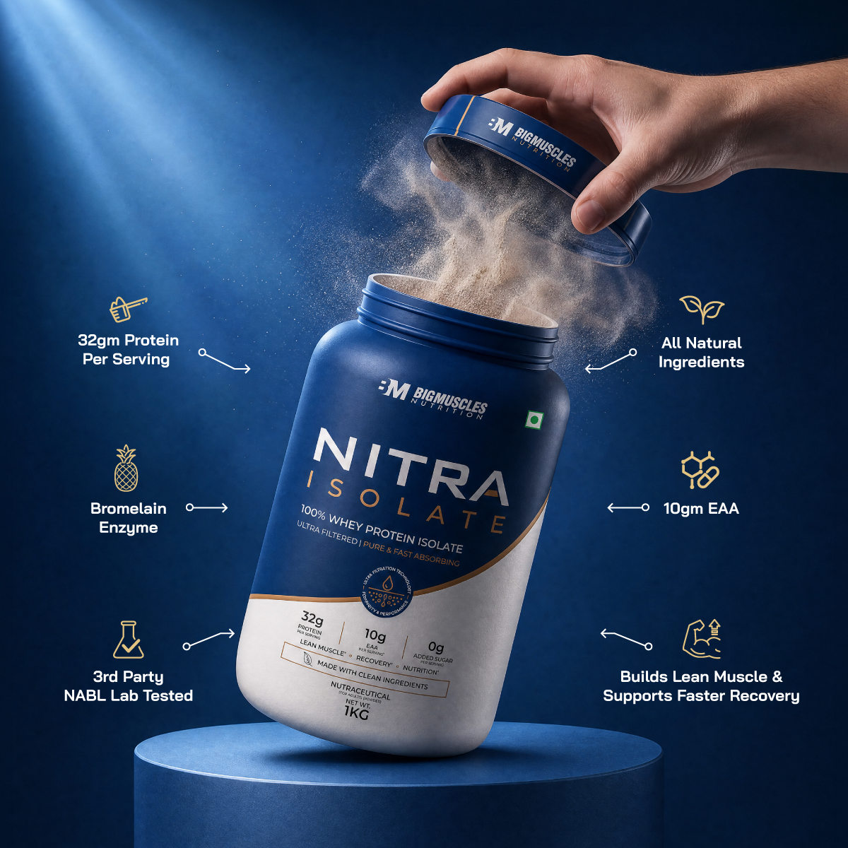 Nitra Isolate Whey Protein | 32g Isolate Protein