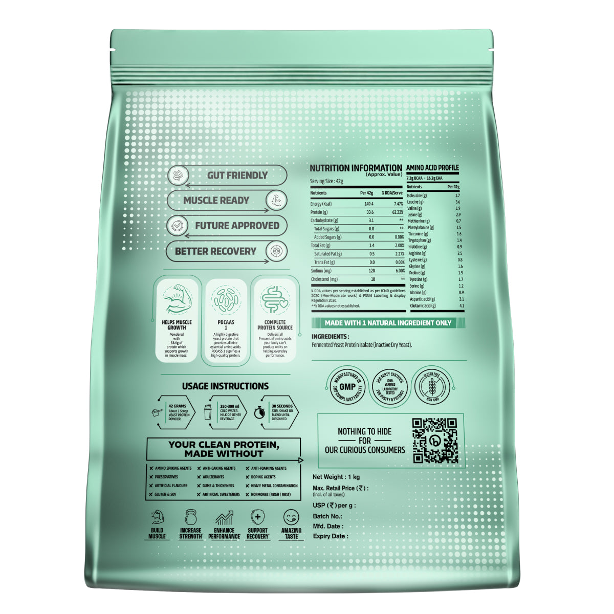 Yeast Protein | Fermented Protein | PDCAAS Score - 1