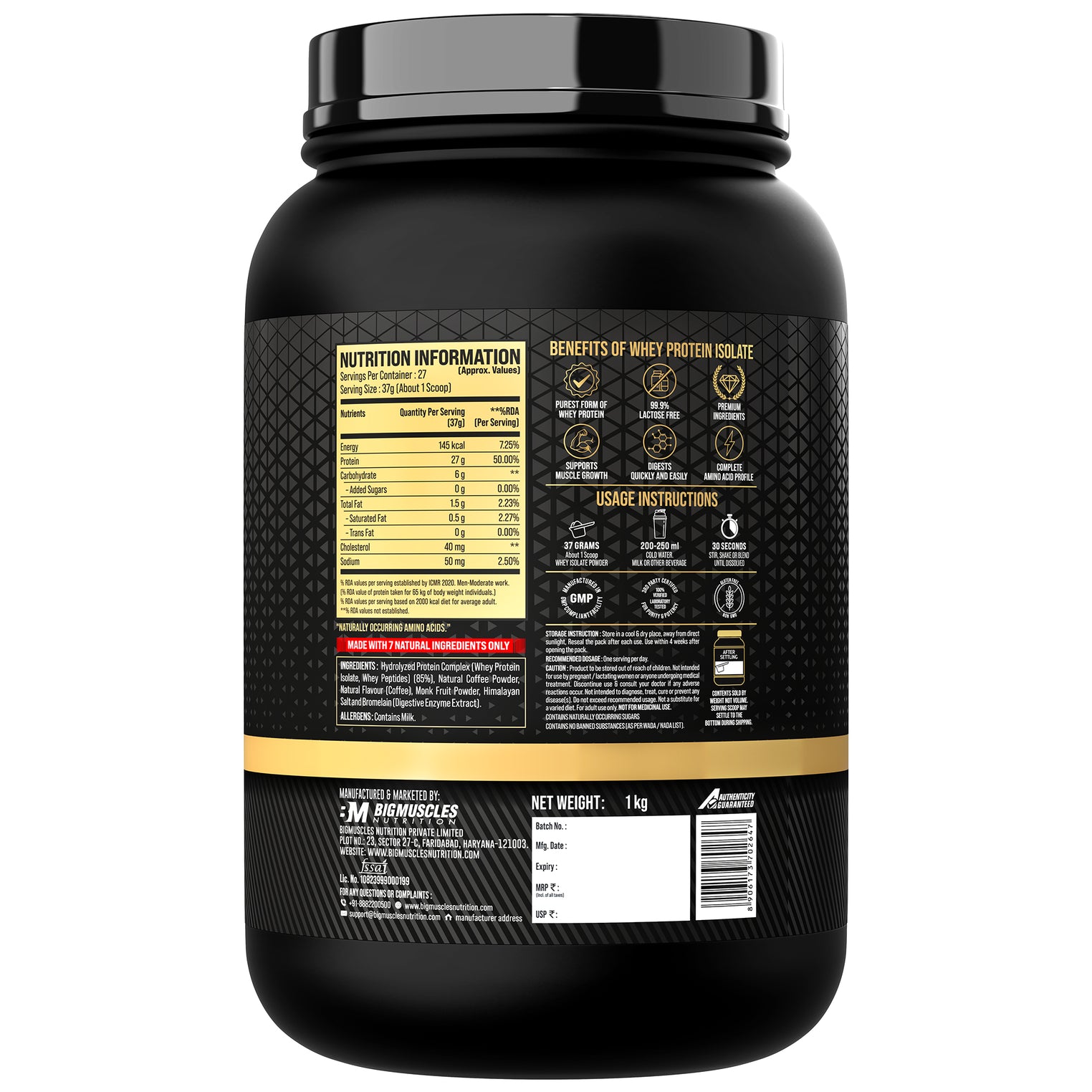 Gold Whey Isolate
