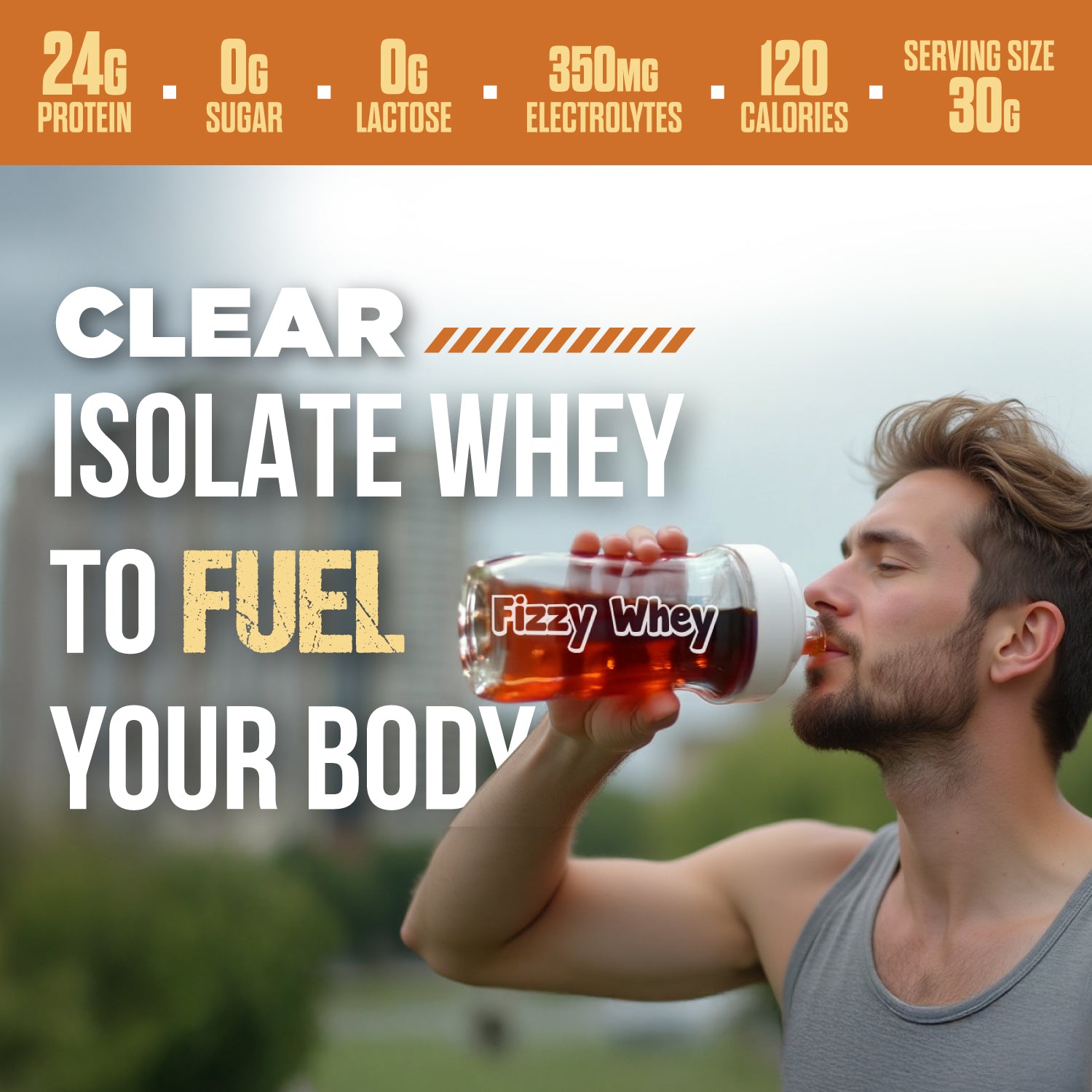 FIZZY WHEY COLA + SHAKER