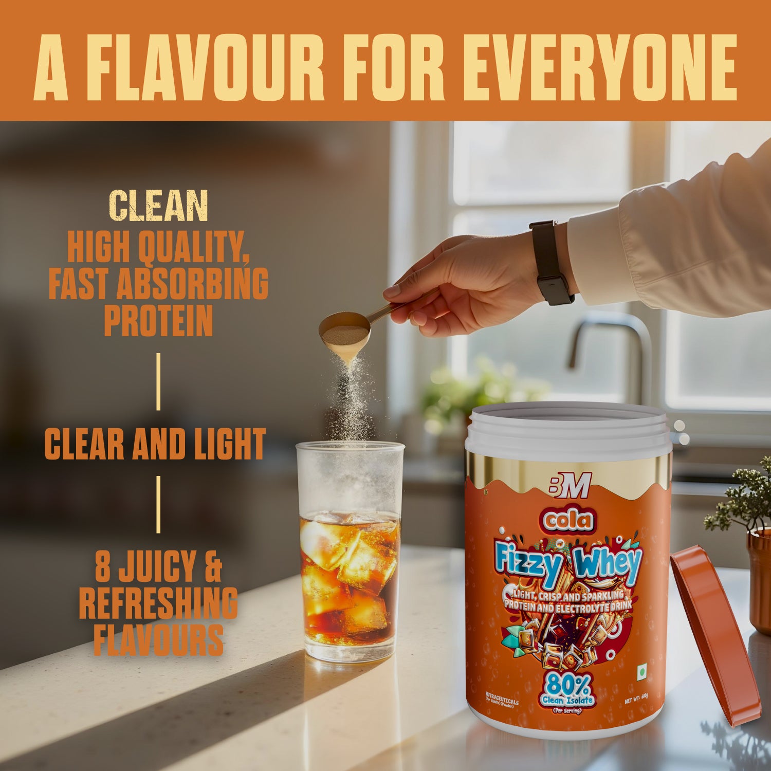 FIZZY WHEY COLA + SHAKER