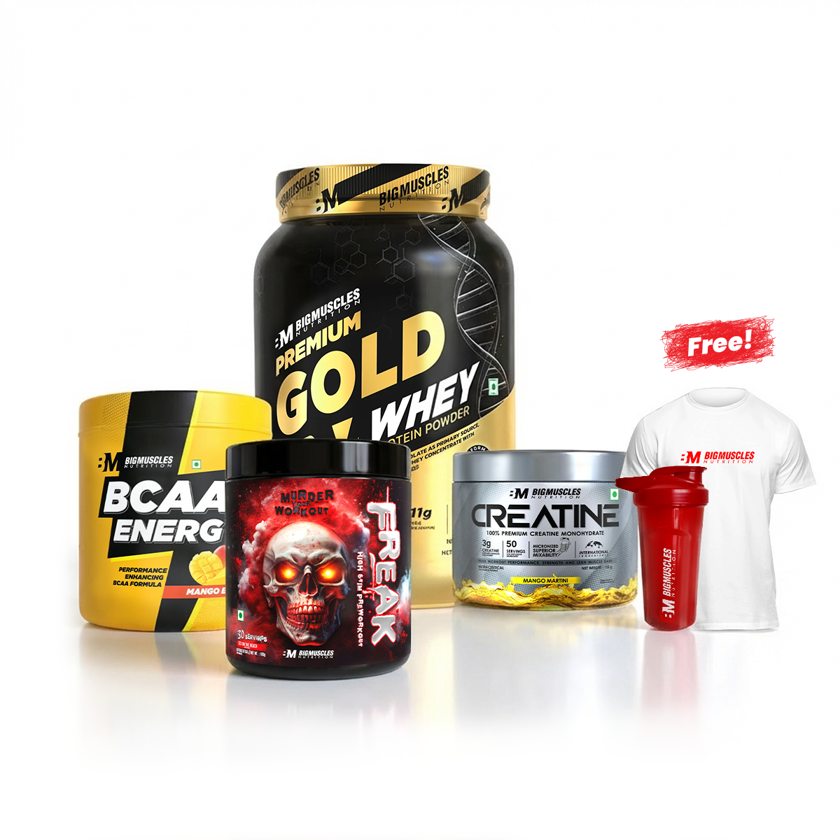 Daily Gymmer Combo + Free Shaker & T shirt