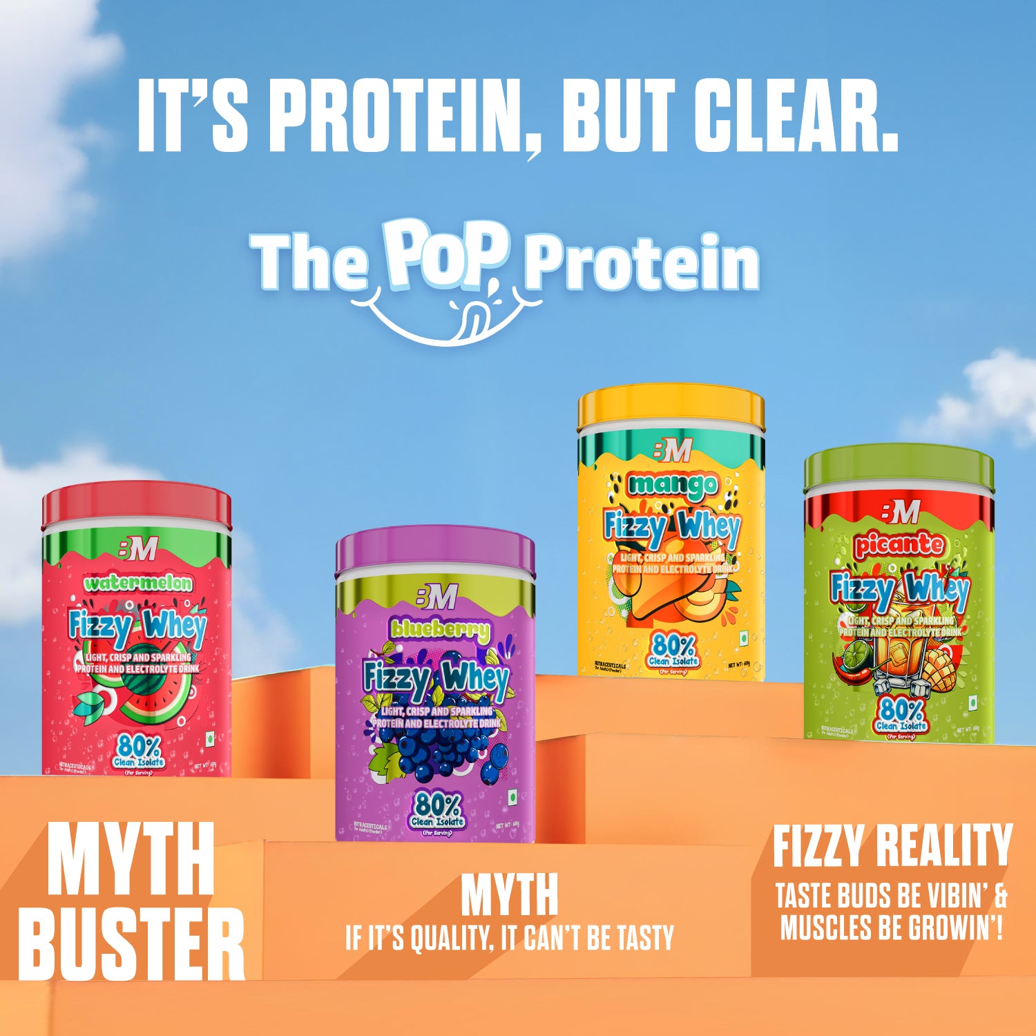 FIZZY WHEY ORANGE + SHAKER