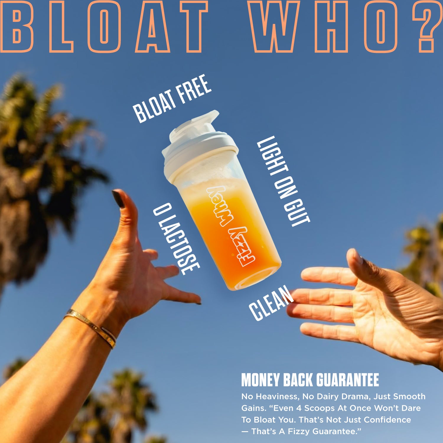 FIZZY WHEY ORANGE + SHAKER