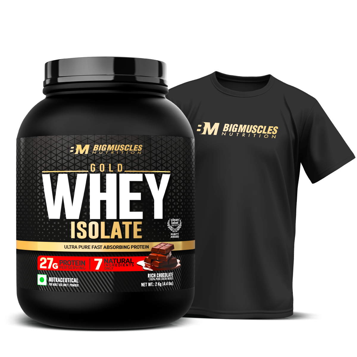 Gold Whey Isolate + Free Tee
