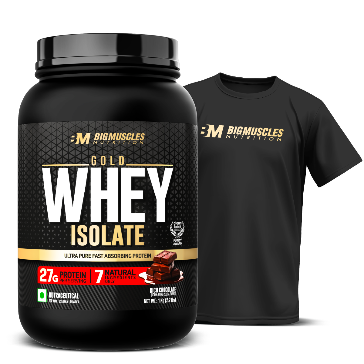 Gold Whey Isolate + Free Tee