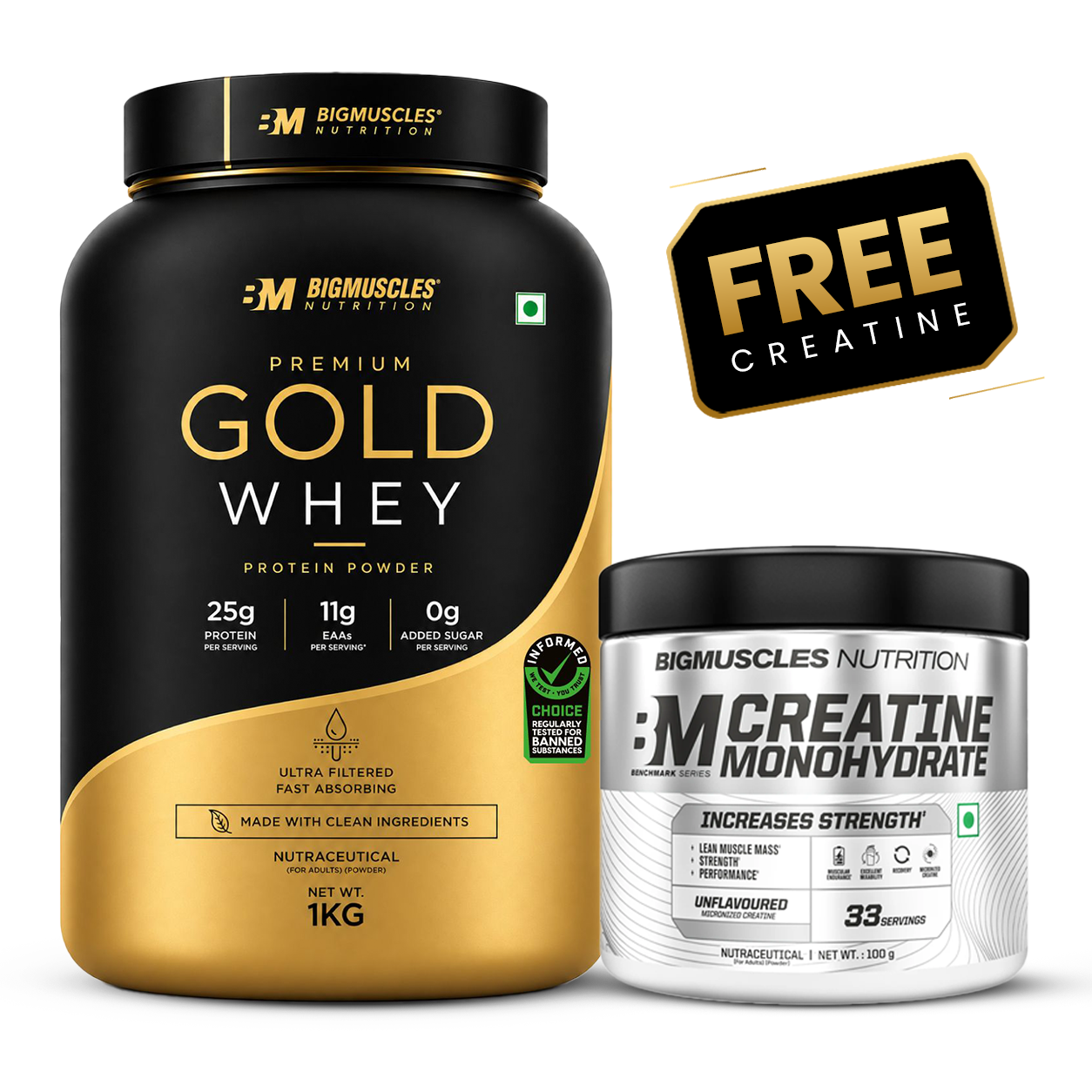 Premium Gold Whey + Benchmark Creatine