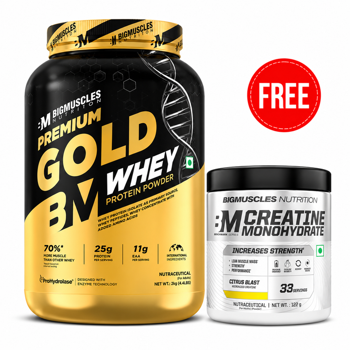 BigMuscles | Gold Whey + Benchmark Creatine 