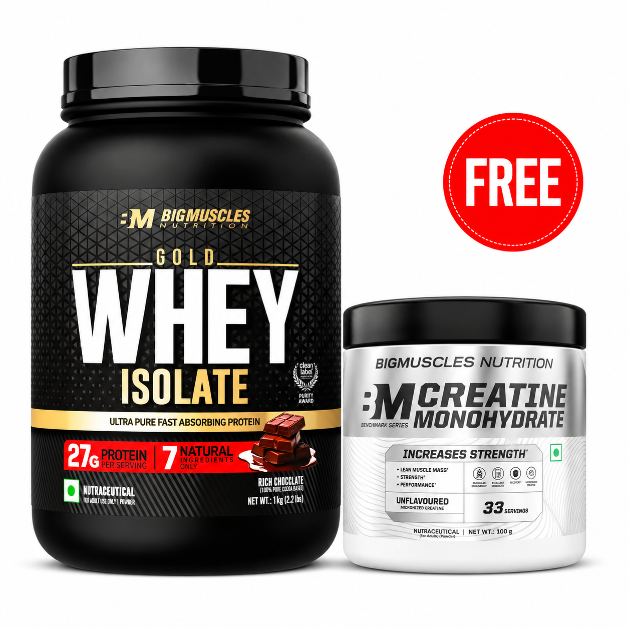 GOLD WHEY ISOLATE + BENCHMARK CREATINE