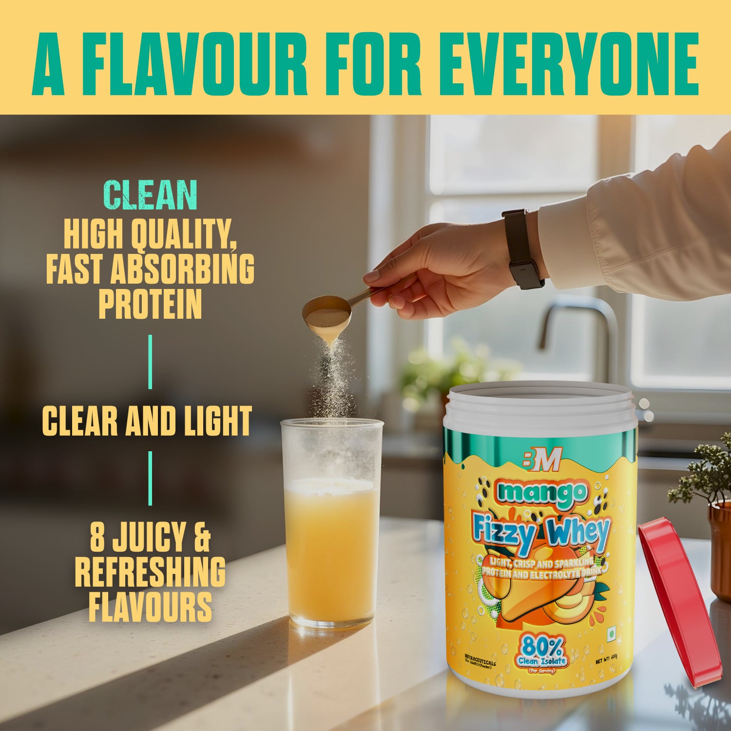 FIZZY WHEY MANGO + SHAKER