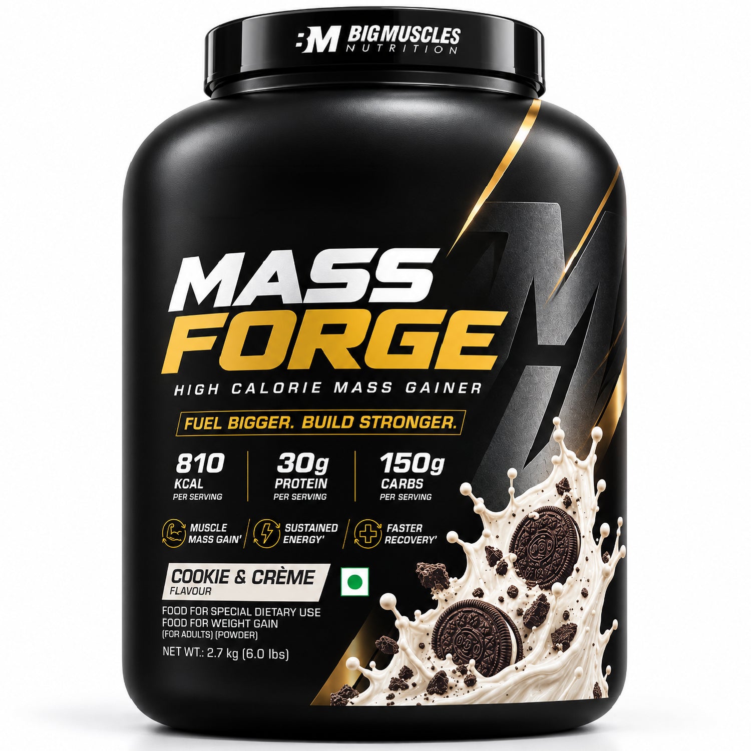 Mass Forge | 30G Protein | High Calorie Gainer