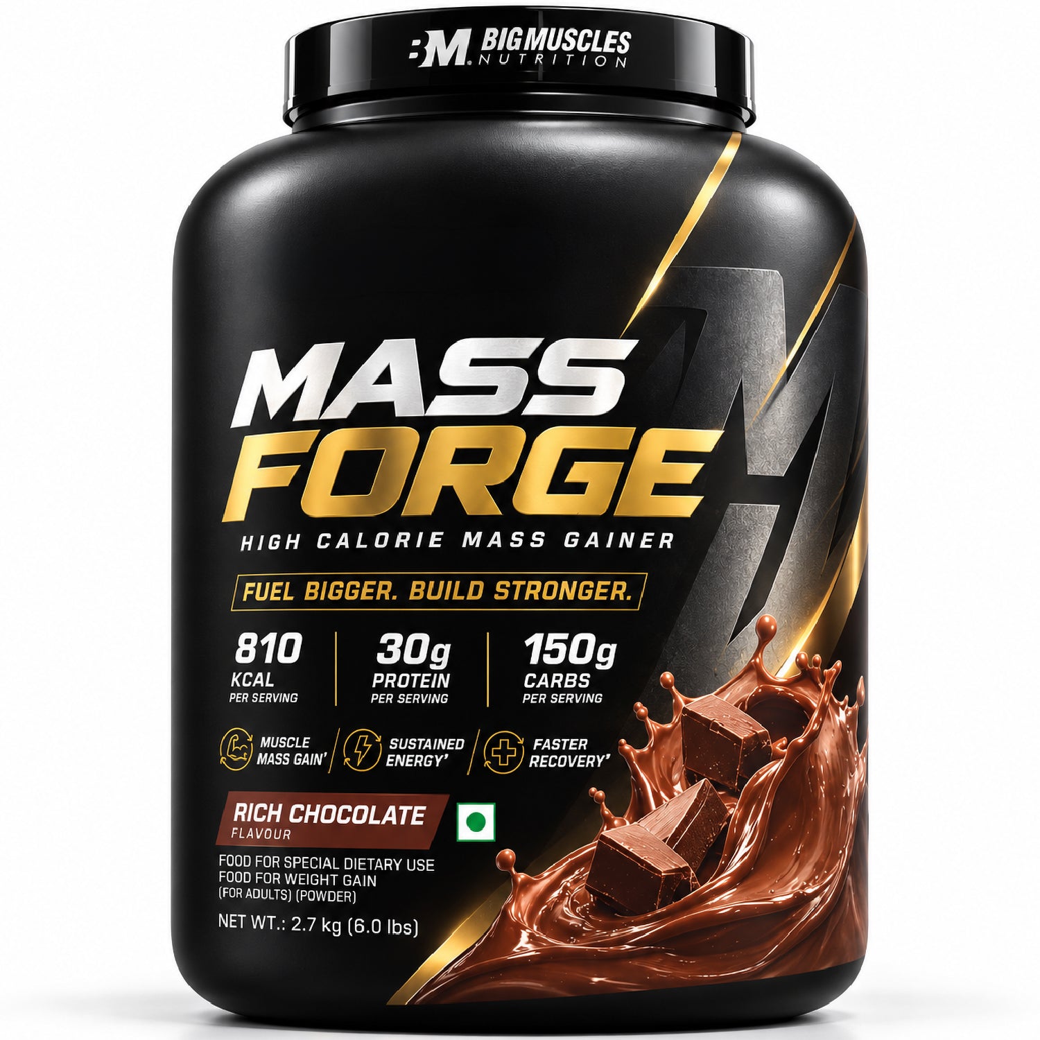 Mass Forge | 30G Protein | High Calorie Gainer