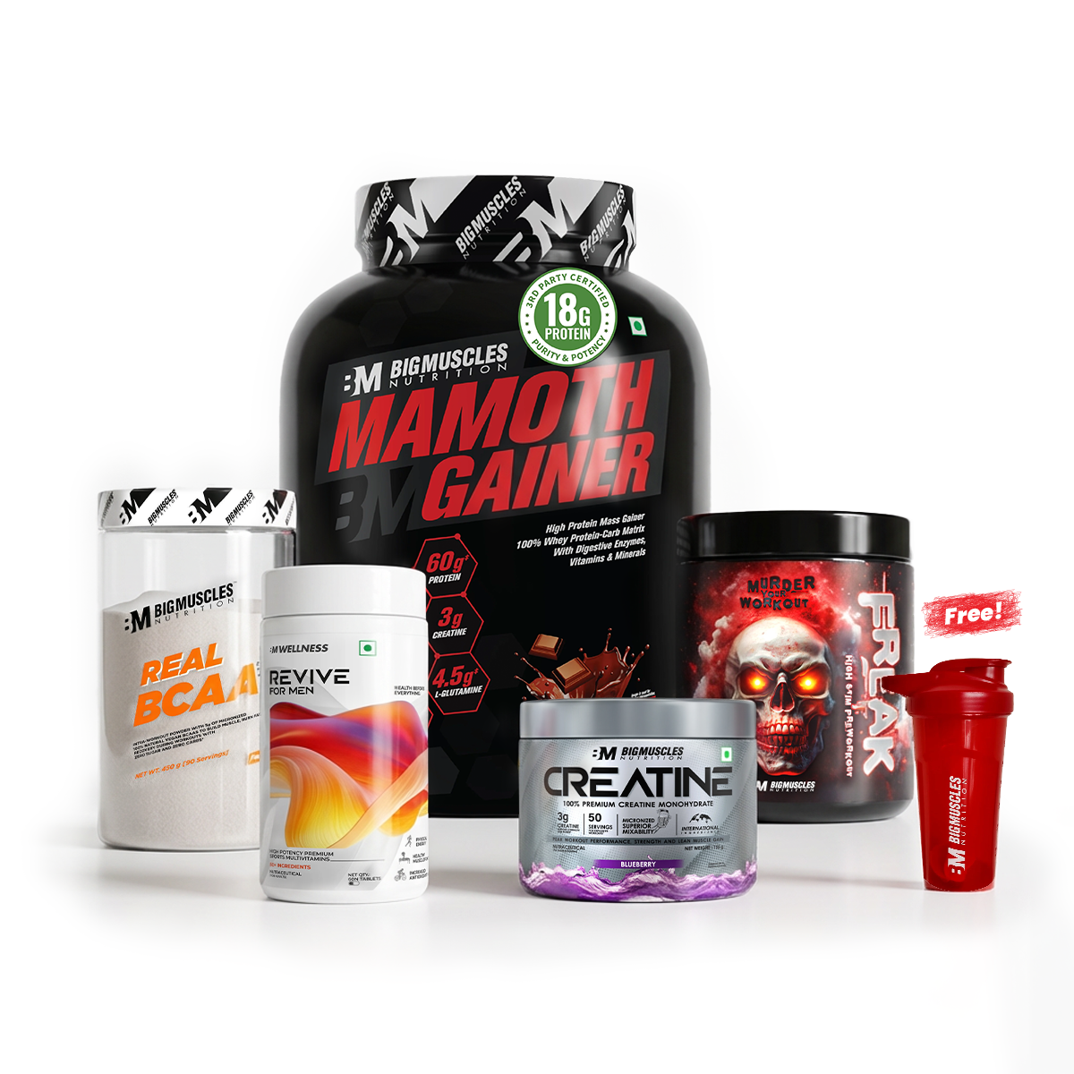 Mass Gain Stack + Free Shaker