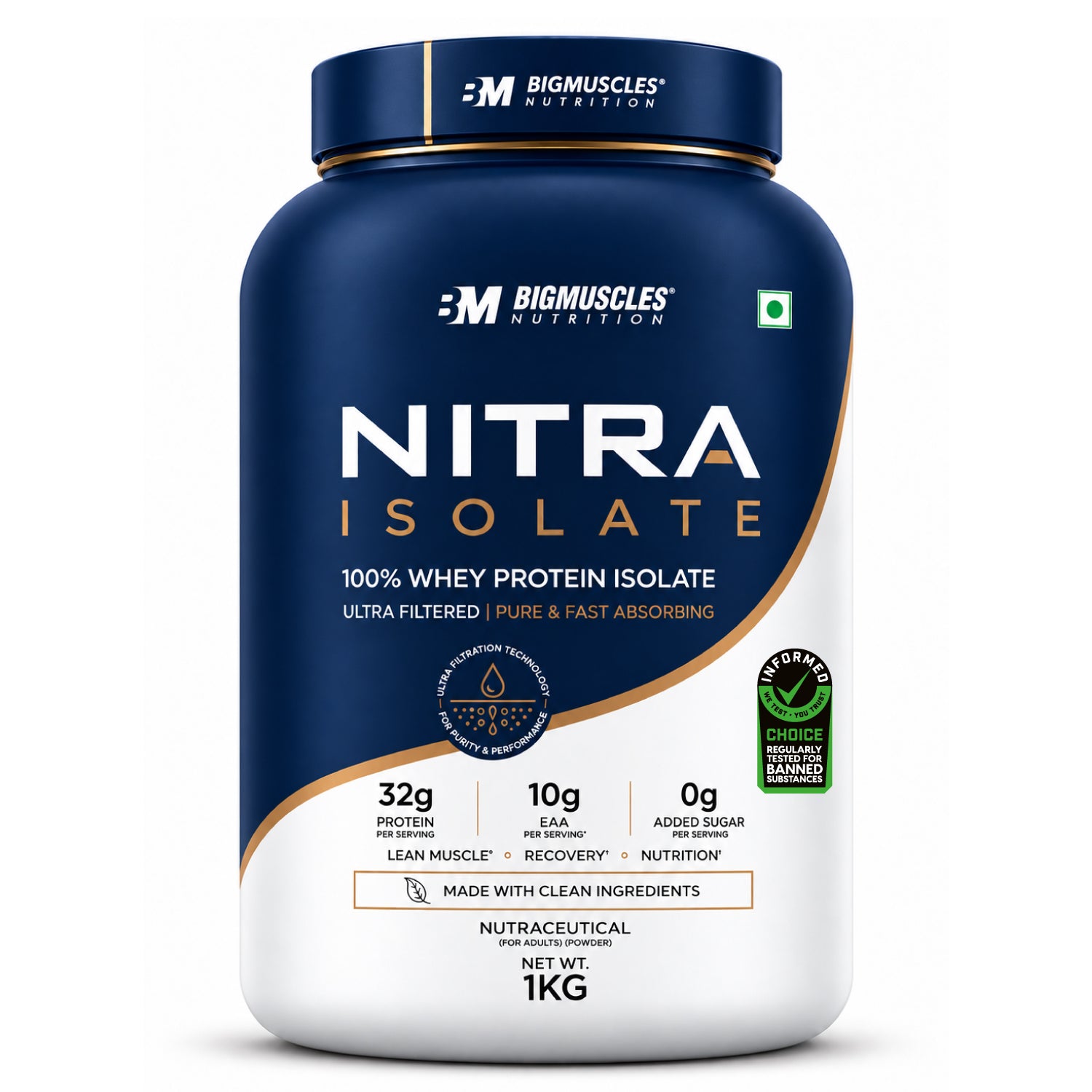 Nitra Isolate Whey Protein | 32g Isolate Protein