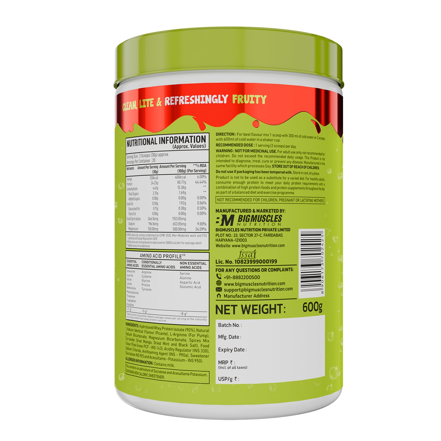 FIZZY WHEY PICANTE + SHAKER