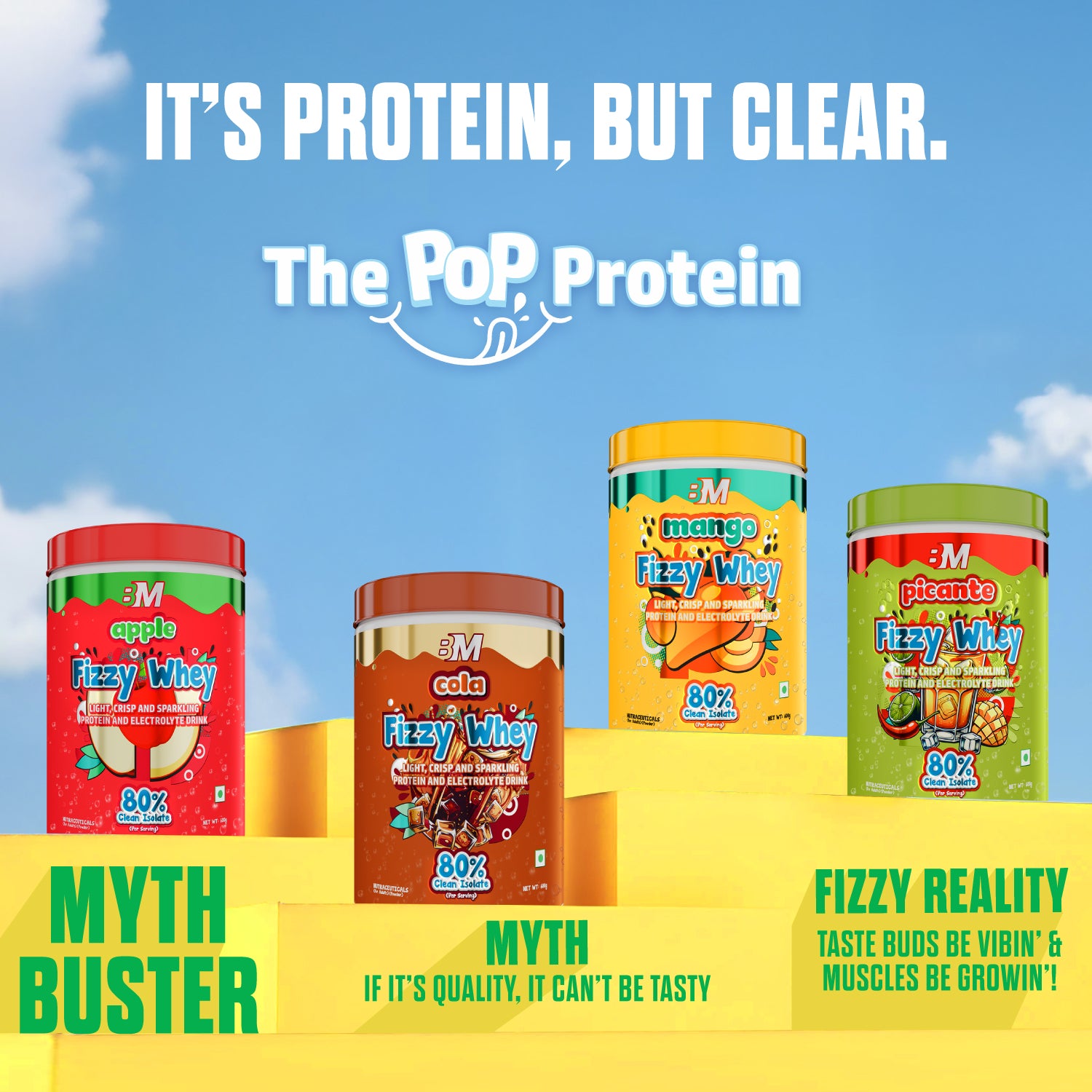 FIZZY WHEY PINEAPPLE + SHAKER