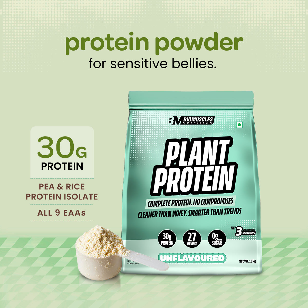 Plant Protein Isolate | Vegan Protein Powder | Clean Recovery | Pea & Brown Rice Protein