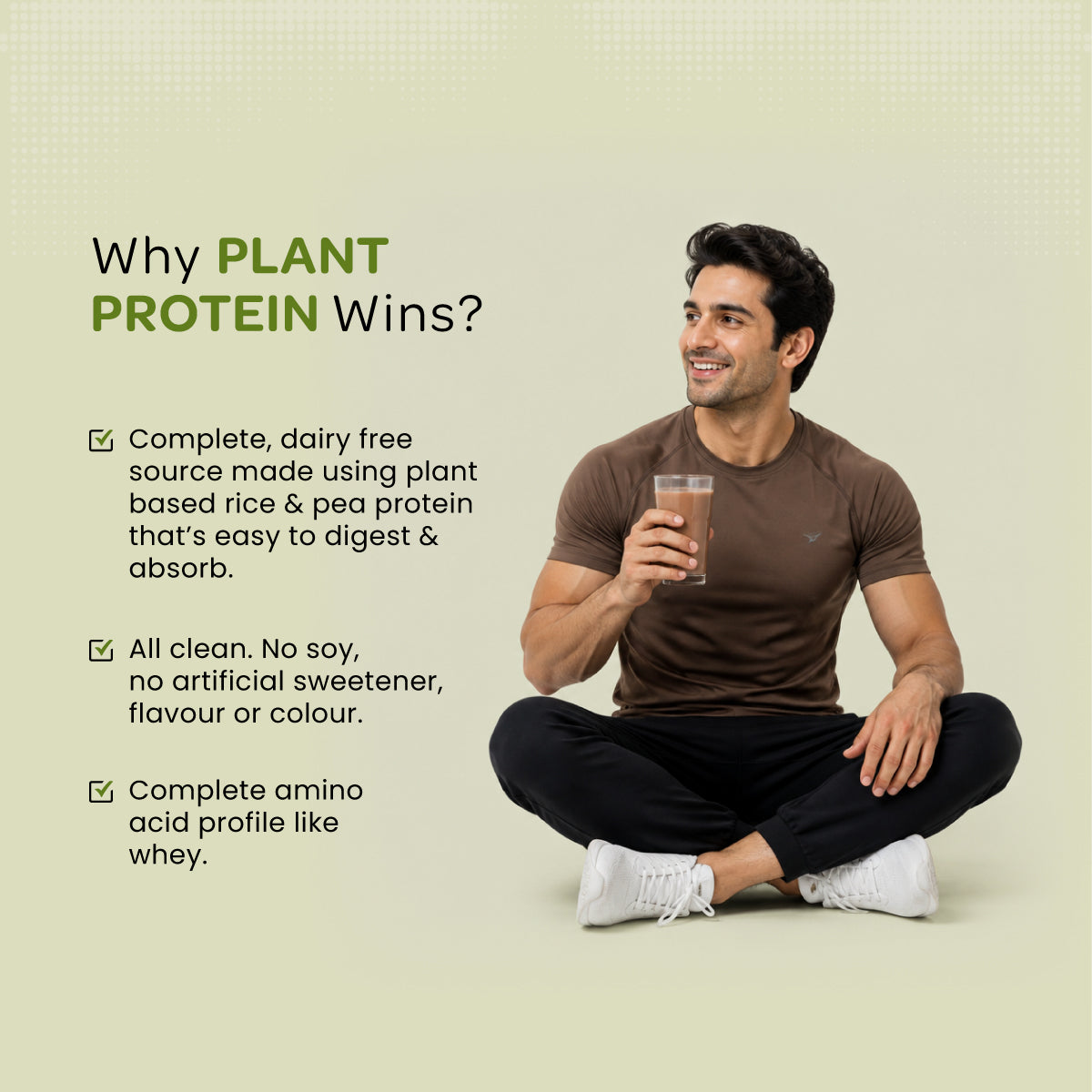 Plant Protein Isolate | Vegan Protein Powder | Clean Recovery | Pea & Brown Rice Protein