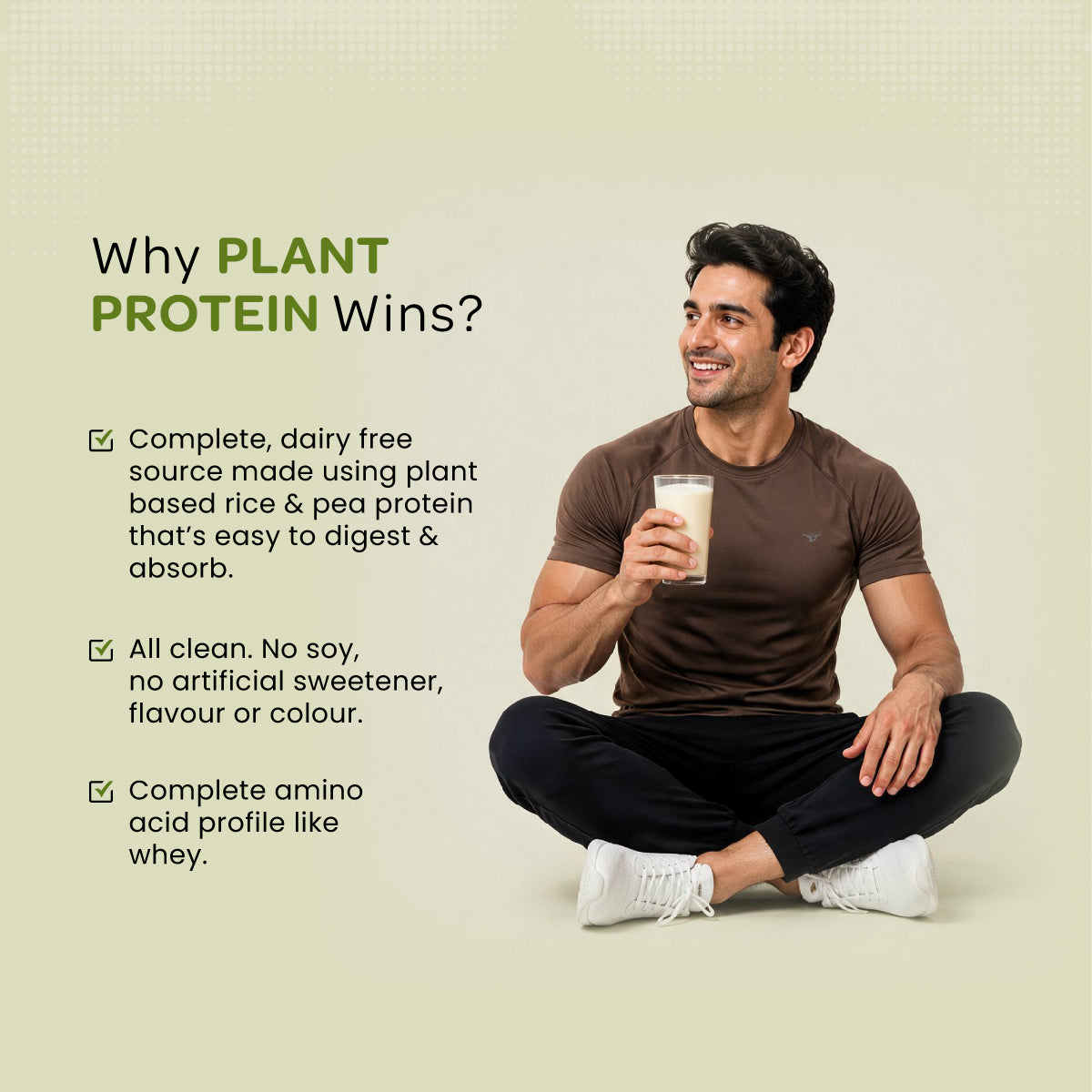 Plant Protein Isolate | Vegan Protein Powder | Clean Recovery | Pea & Brown Rice Protein