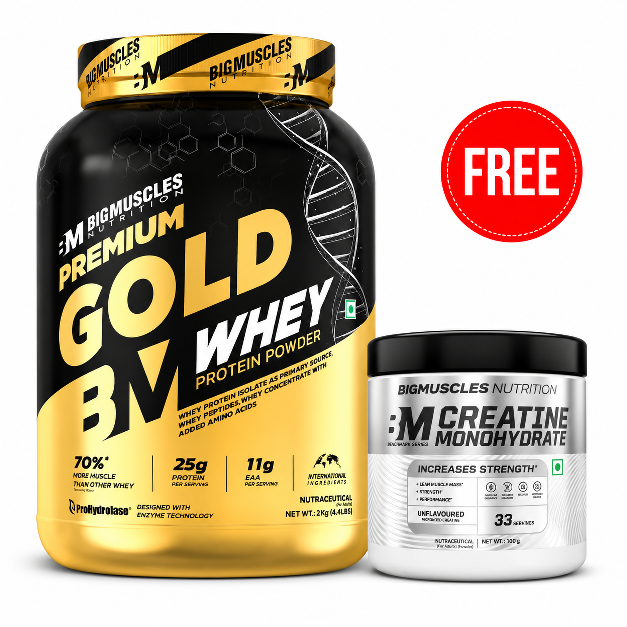 Premium Gold Whey + Benchmark Creatine