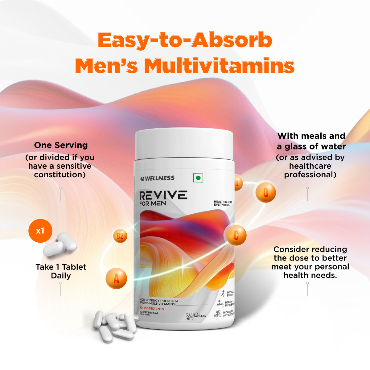 Buy Best Quality Multivitamin tablets & capsules for men in India.