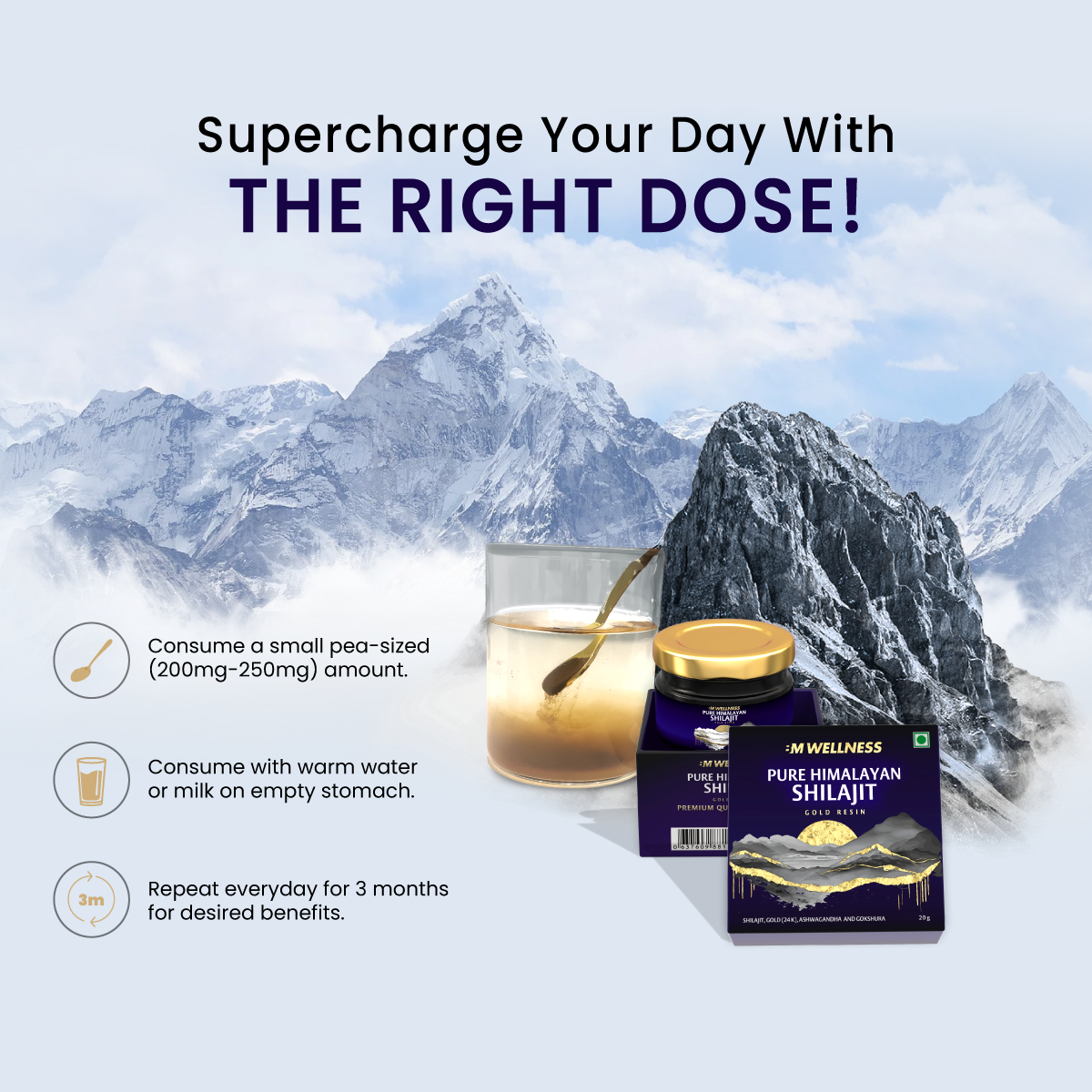 Pure Himalayan Shilajit Gold Resin