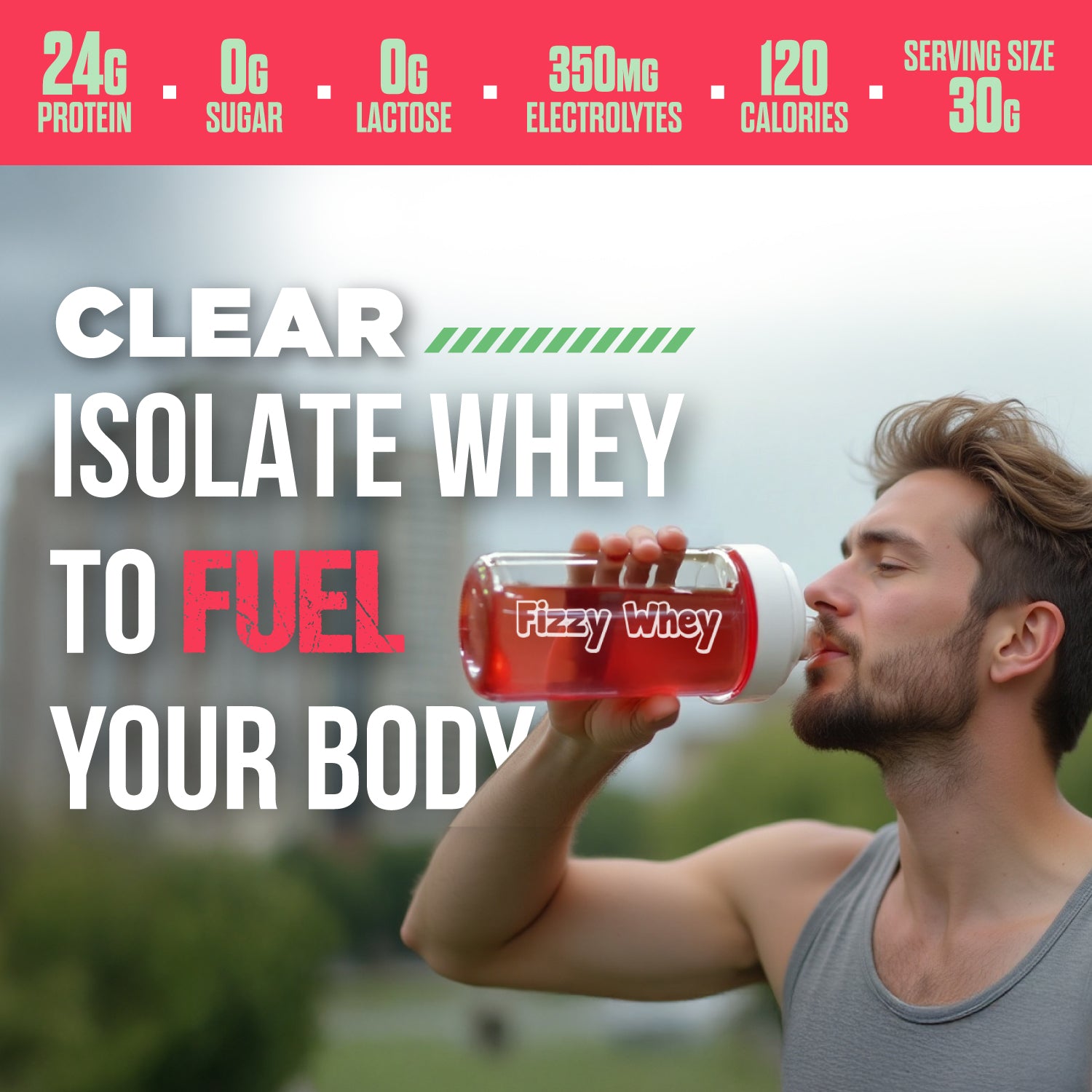 FIZZY WHEY APPLE + SHAKER