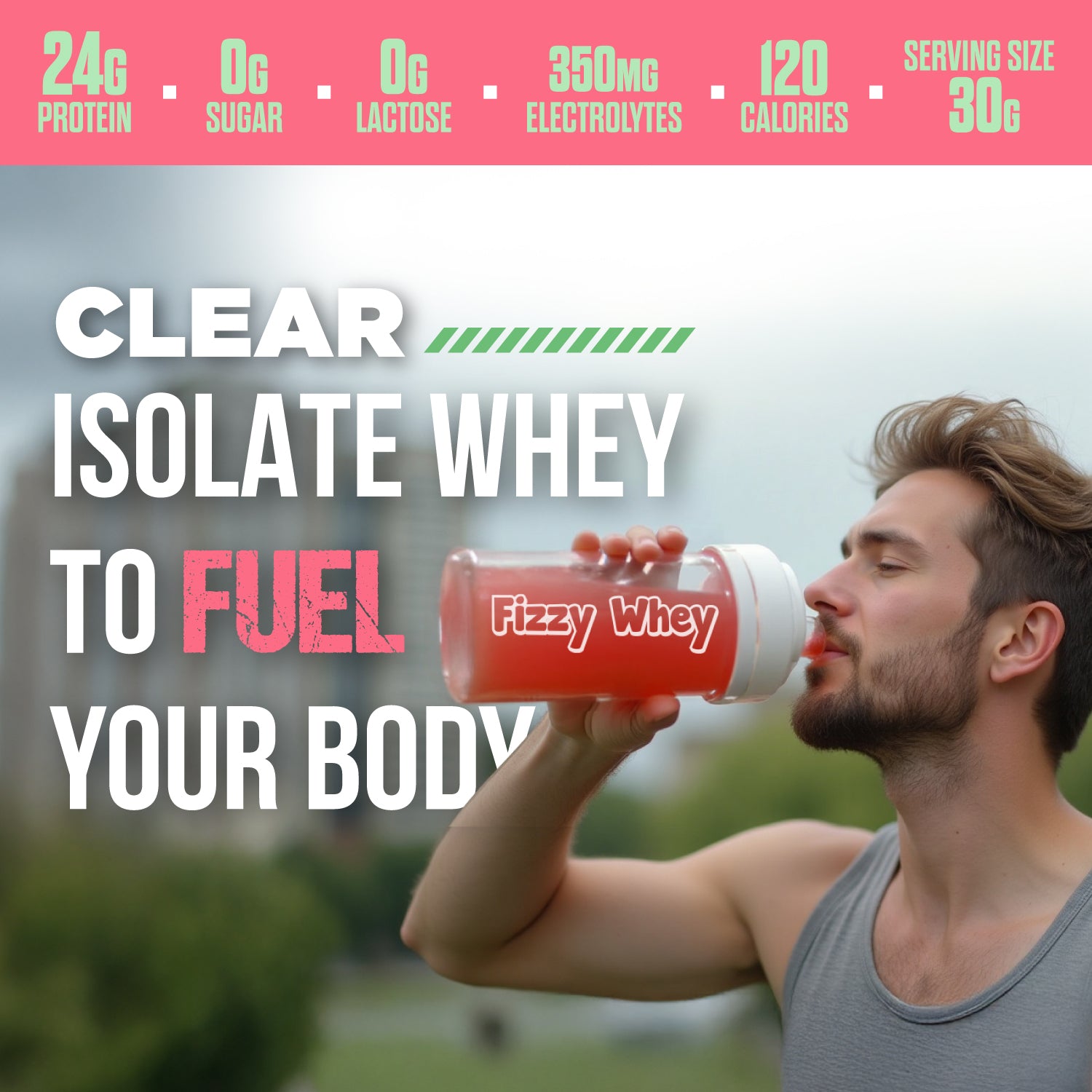 FIZZY WHEY WATERMELON + SHAKER