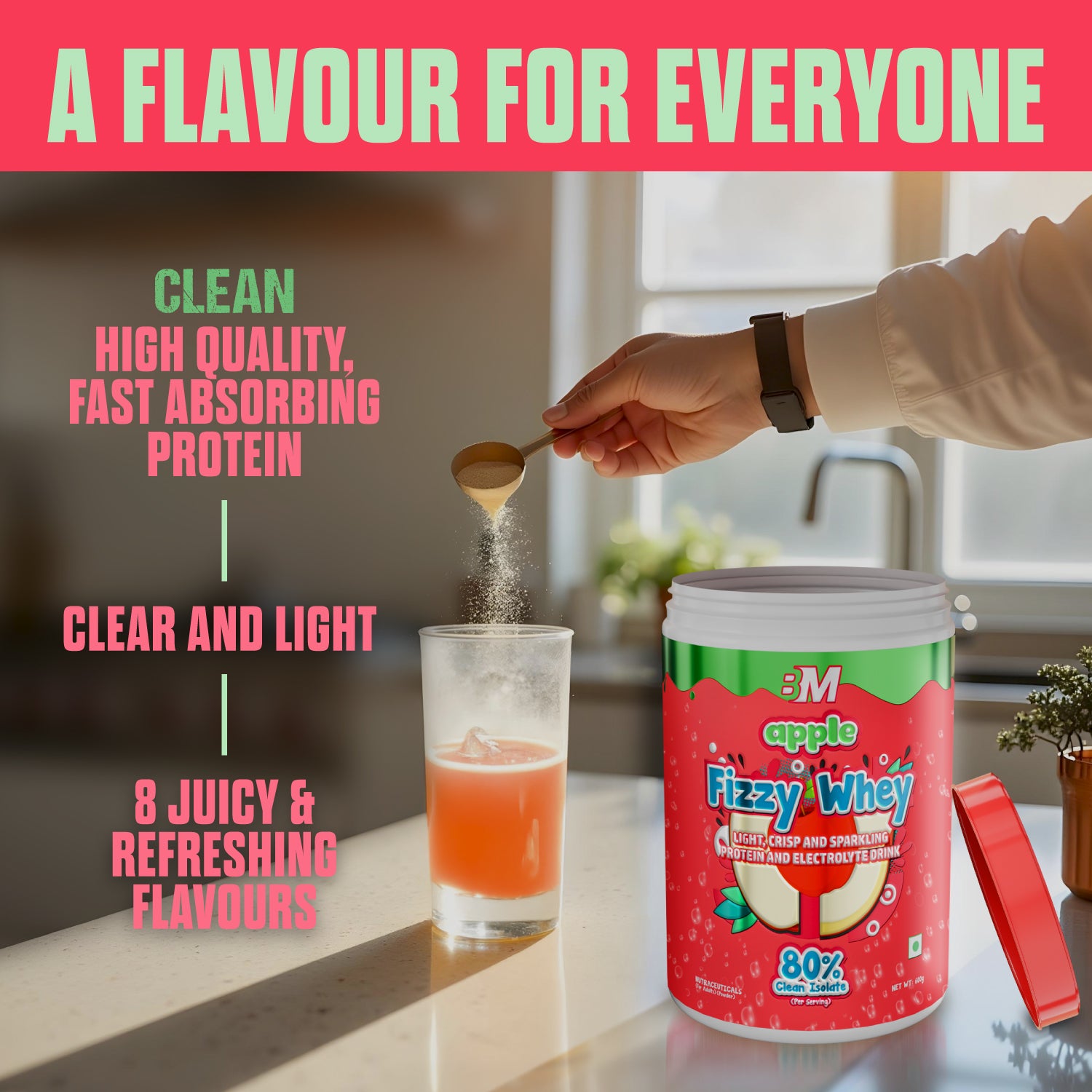 FIZZY WHEY APPLE + SHAKER