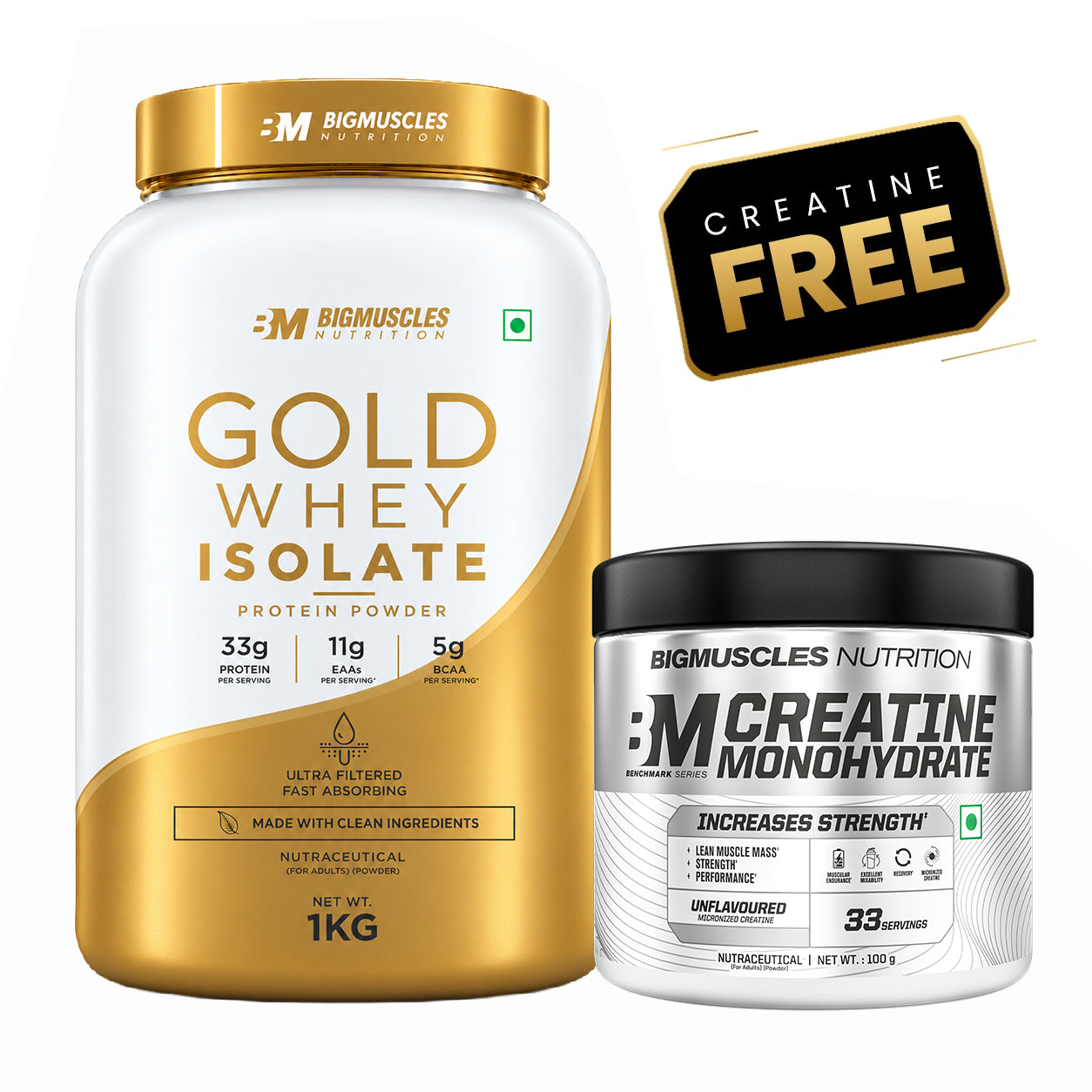 GOLD WHEY ISOLATE + BENCHMARK CREATINE