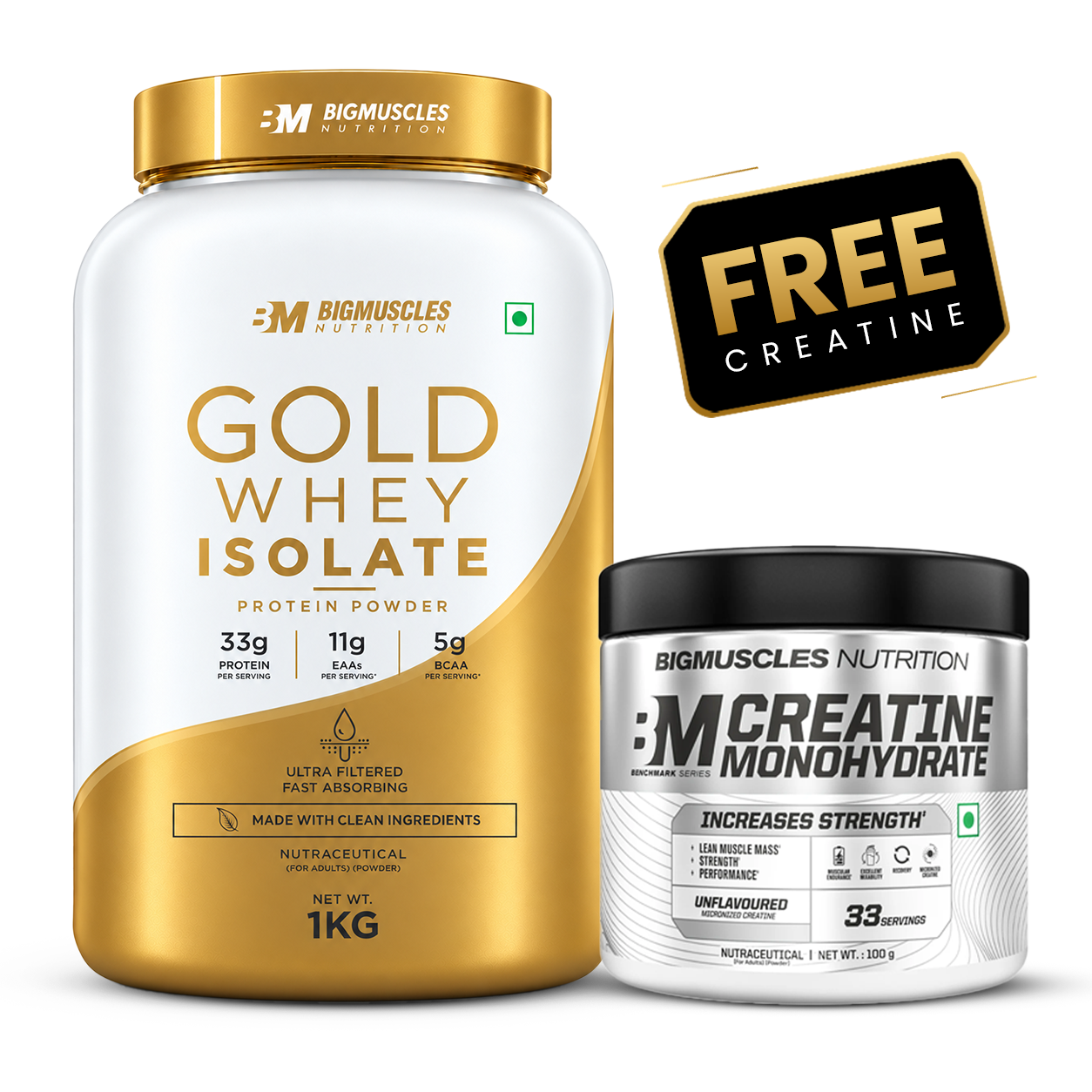 GOLD WHEY ISOLATE + BENCHMARK CREATINE