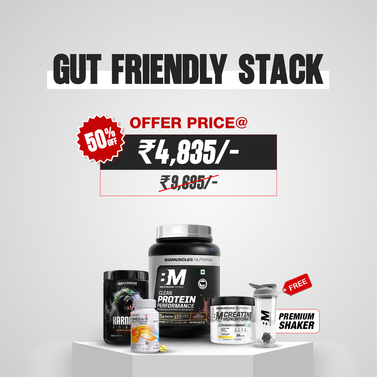 Gut Friendly Stack + Free Benchmark Shaker